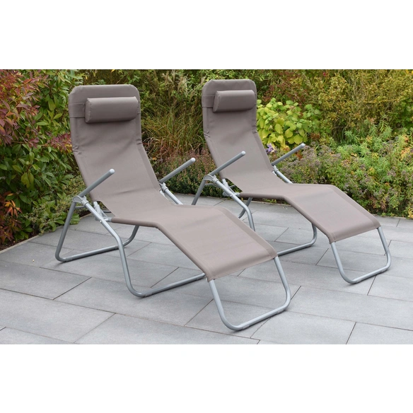 Gartenliege, Wellnessliege XXL, LxB: 154 x 67 cm