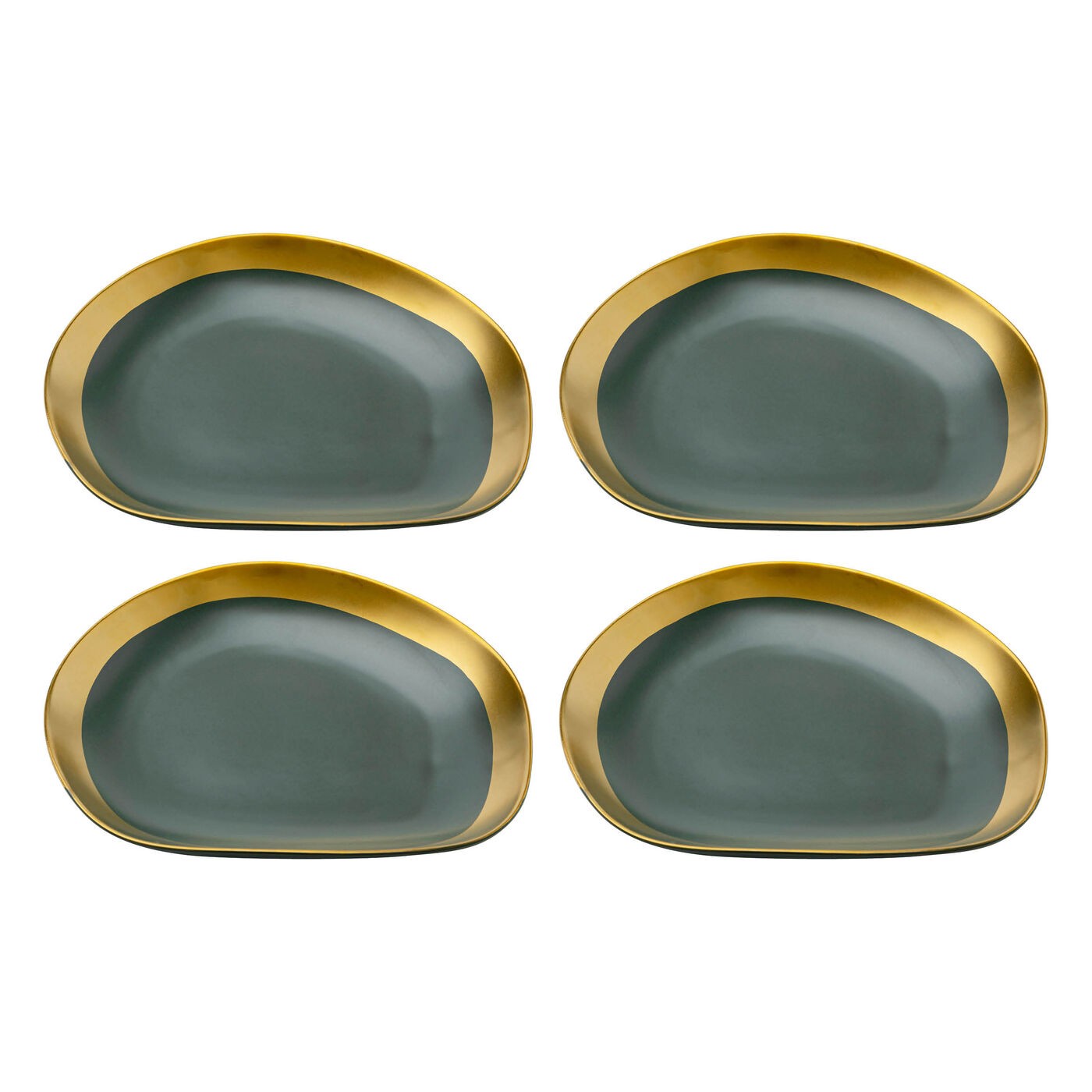 Kare Design Borden Vibrations Ø27cm groen (4/set)
