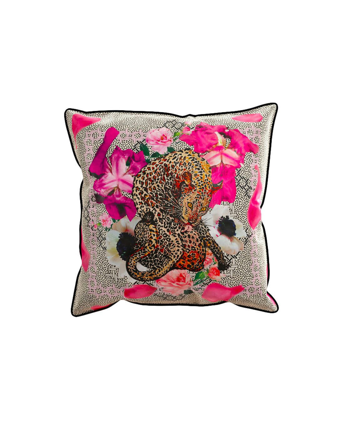 COUSSIN DÉCO - Coussin garni en velours imprimé Douceur