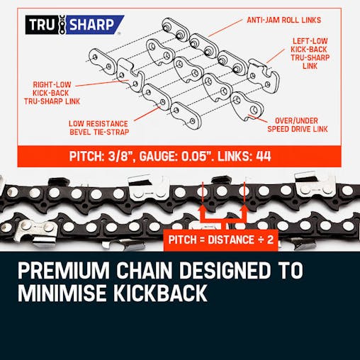 NNEMB 62CC Pole Chainsaw Hedge Trimmer Saw Brush Cutter Whipper Snipper Multi Tool