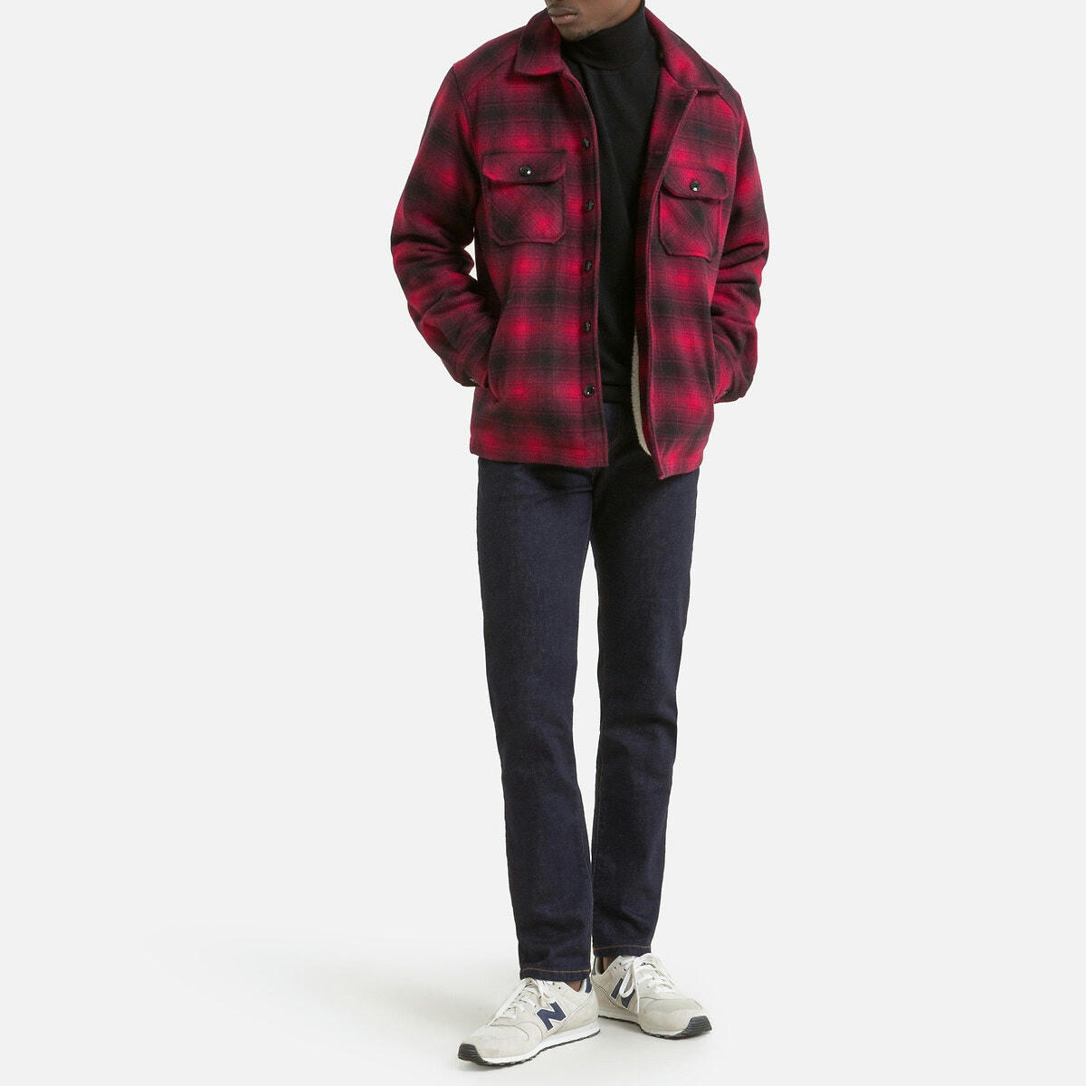 Veste boutonnée doublée sherpa Timber 1