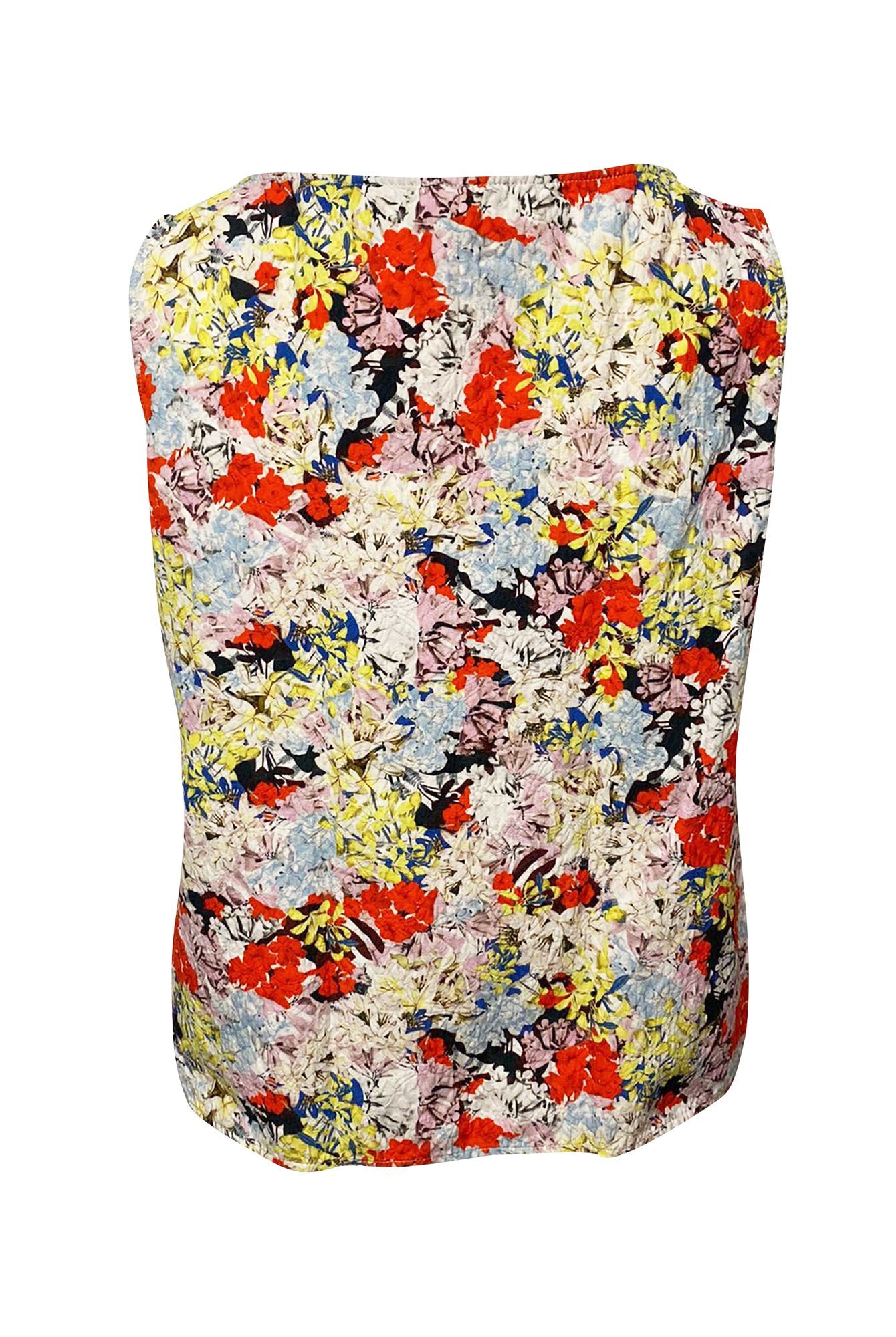 Erdem Preloved Sleeveless Blouse in Floral Print Cotton