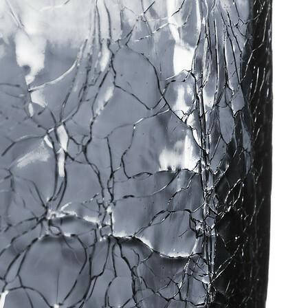 WAZON SZKLANY Crackle 20 cm DYMIONY styl nowoczesny