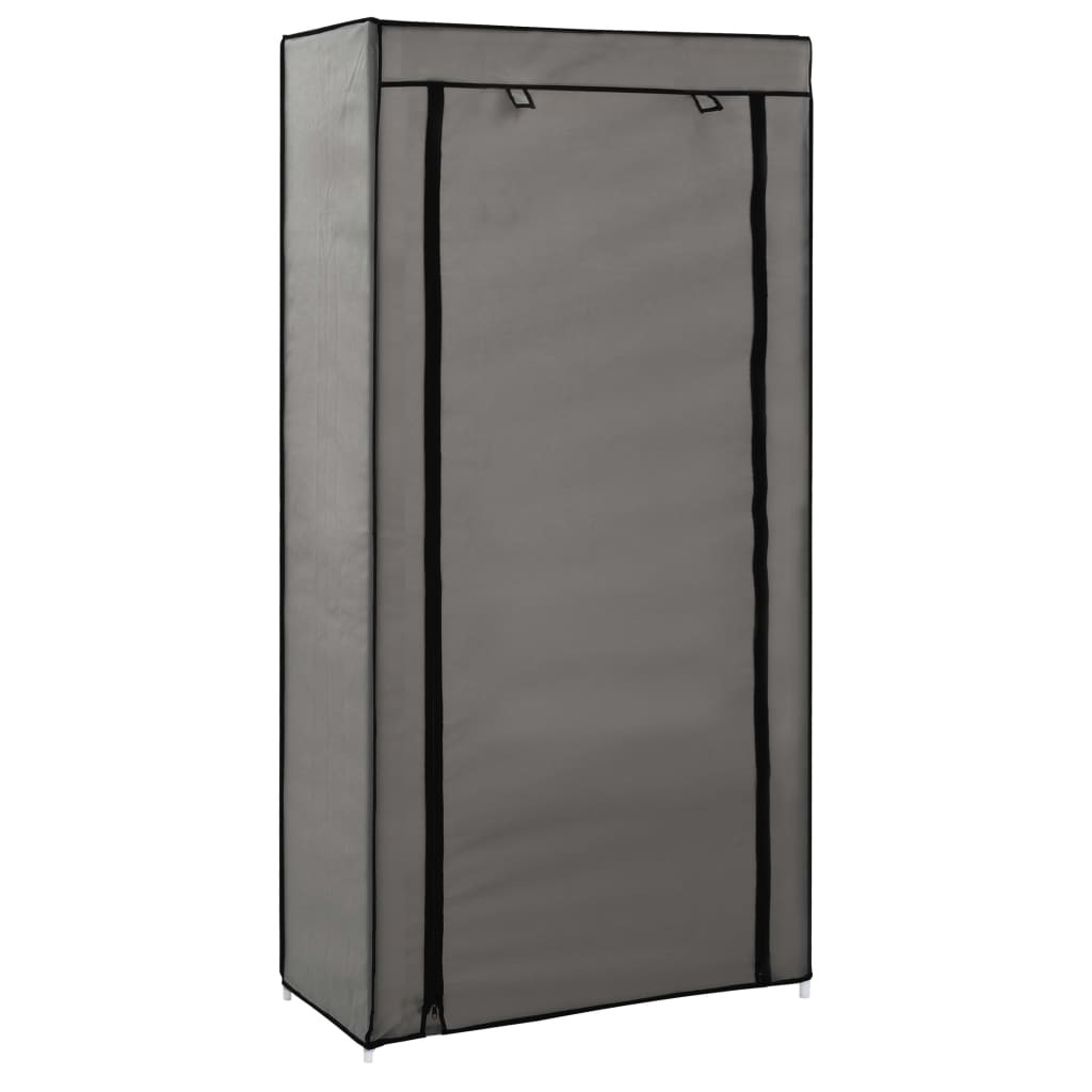 Szafka na buty Szary 58 x 28 x 106 cm Tkanina vidaXL
