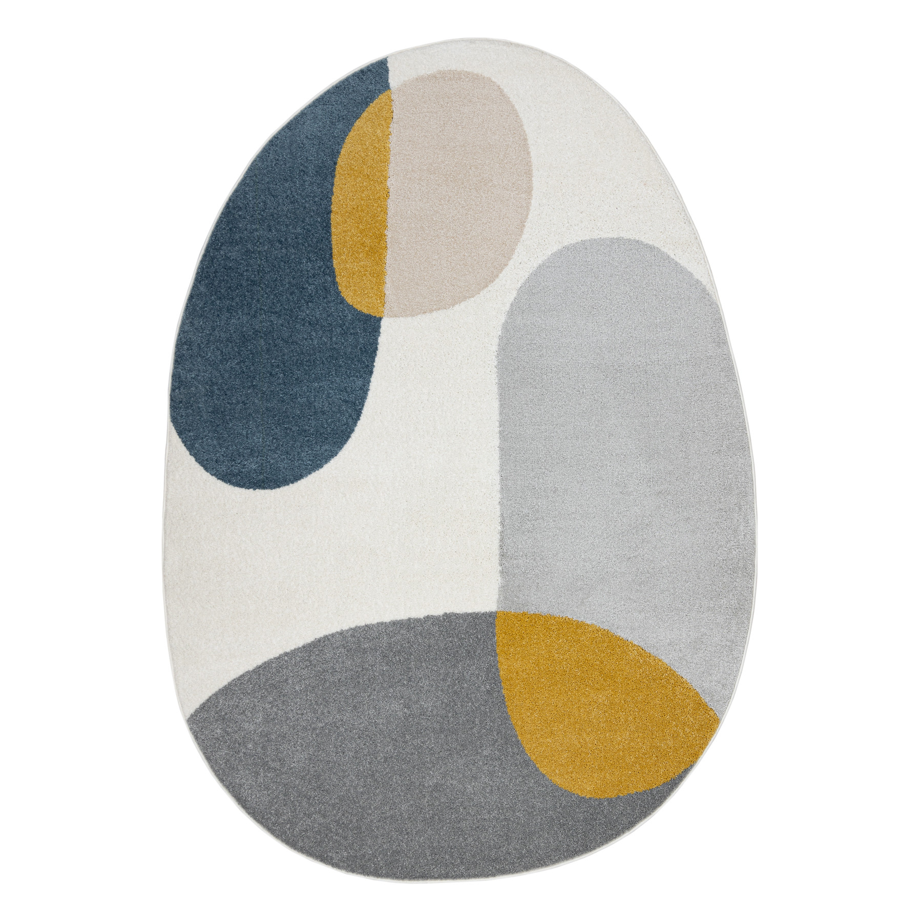 Dywan FUSION 5706 biały / jasnoszary / złoty Shape - 160x220 cm