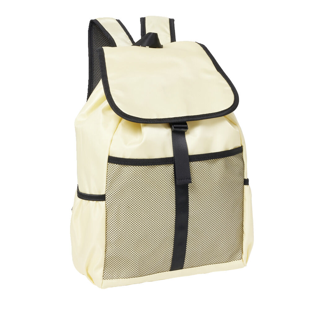 Sac à dos multipoches 28x13xH44cm (2 modèles jaune ou noir)
