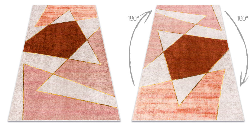 Dywan do prania MIRO 52097.802 Geometryczny antypoślizgowy - 80x150 cm
