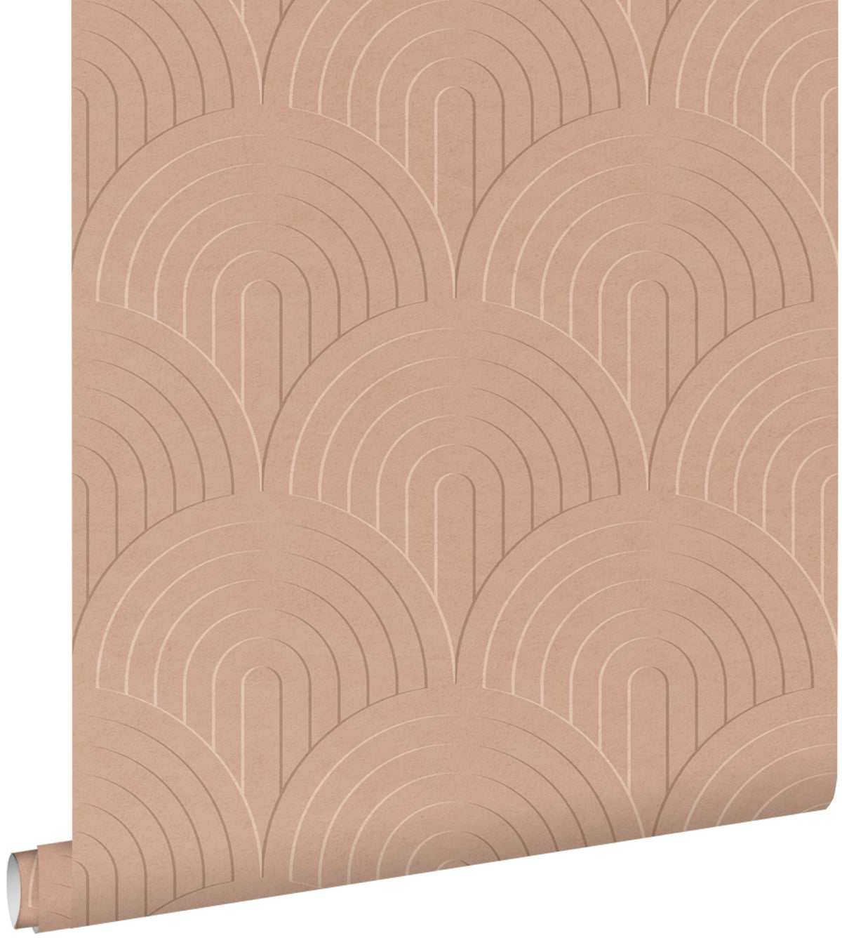 ESTAhome behang 3D-motief terracotta roze - 53 cm x 10.05 m - 131110