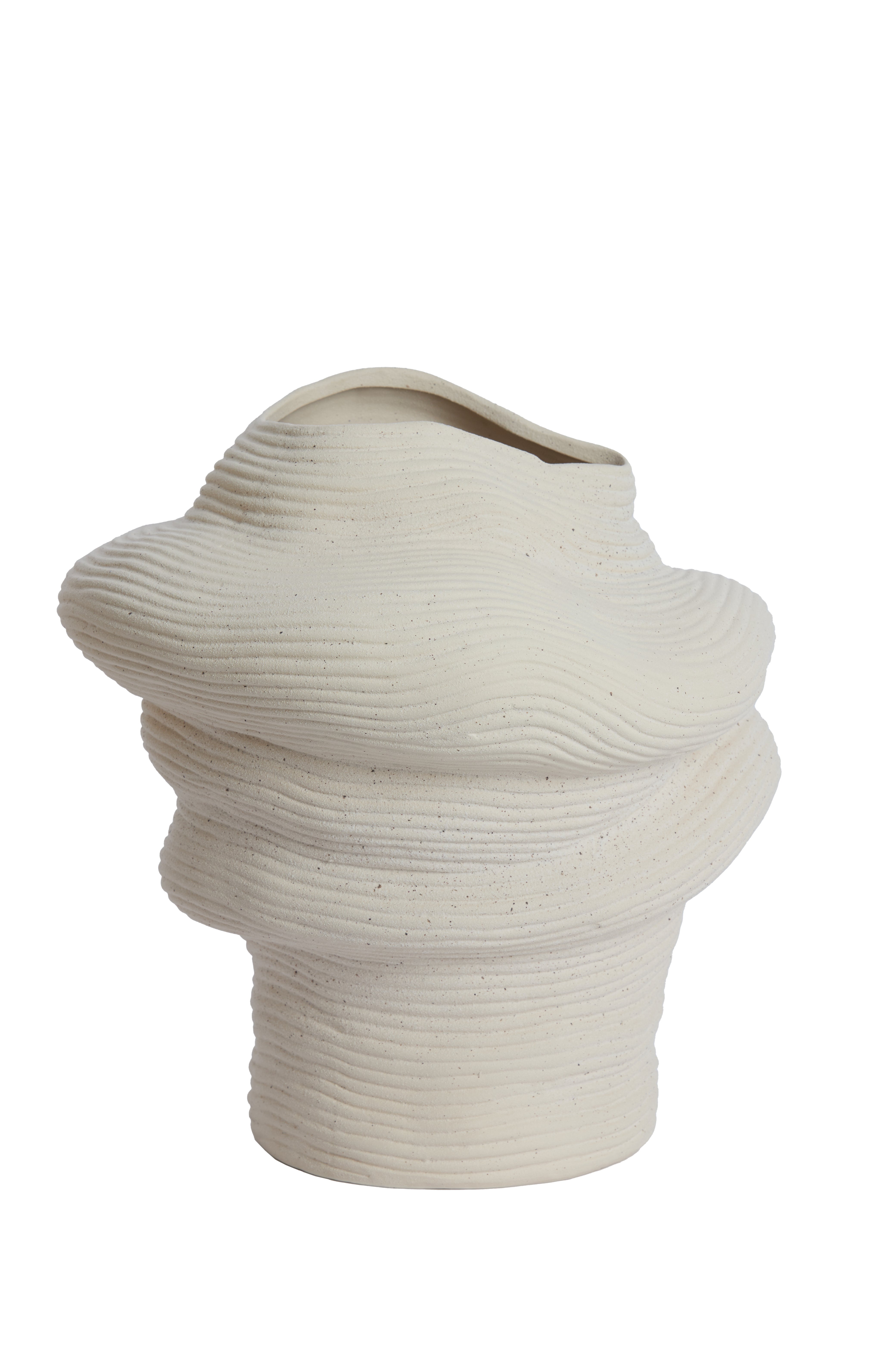 Light & Living vaas LUZZ - 33.5x32x34cm - wit
