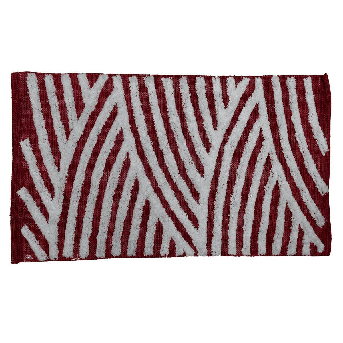 BERGAME - Tapis et descente de lit antidérapant  cardinal 50x80 cm