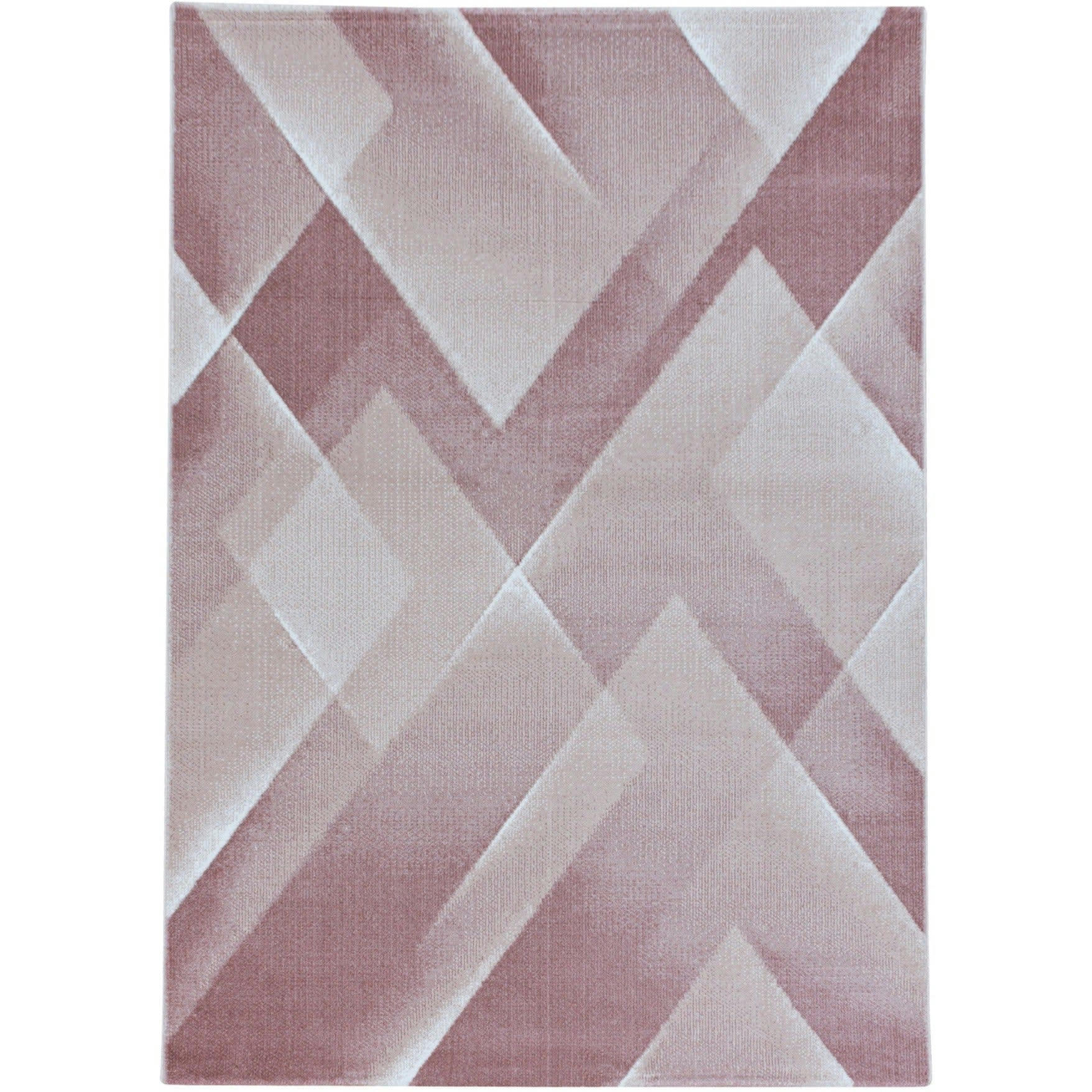TREND - Tapis à motifs géométriques rose 120x170cm