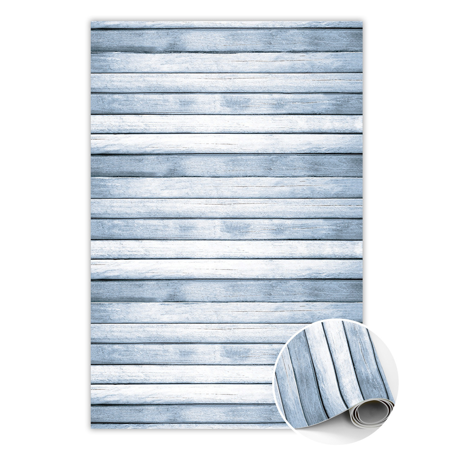 Dywan winylowy do domu Srebrne deski 80 x 120 cm