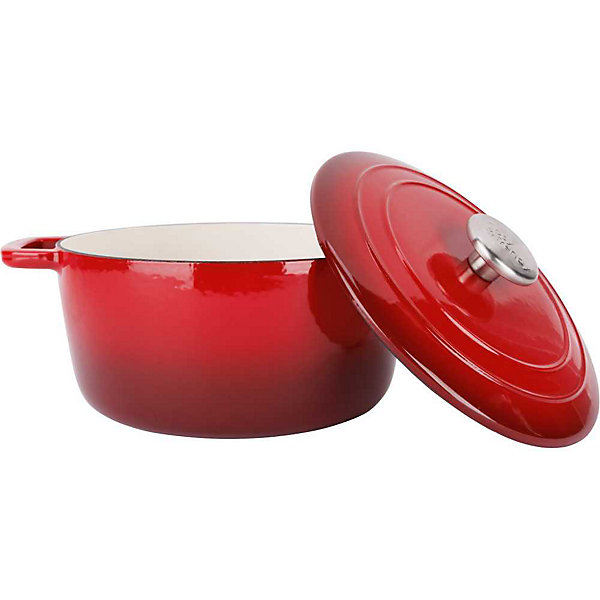 Cocotte en fonte emailee Cosy and Trendy FONTESTIC 24 cm 4,6 L Rouge