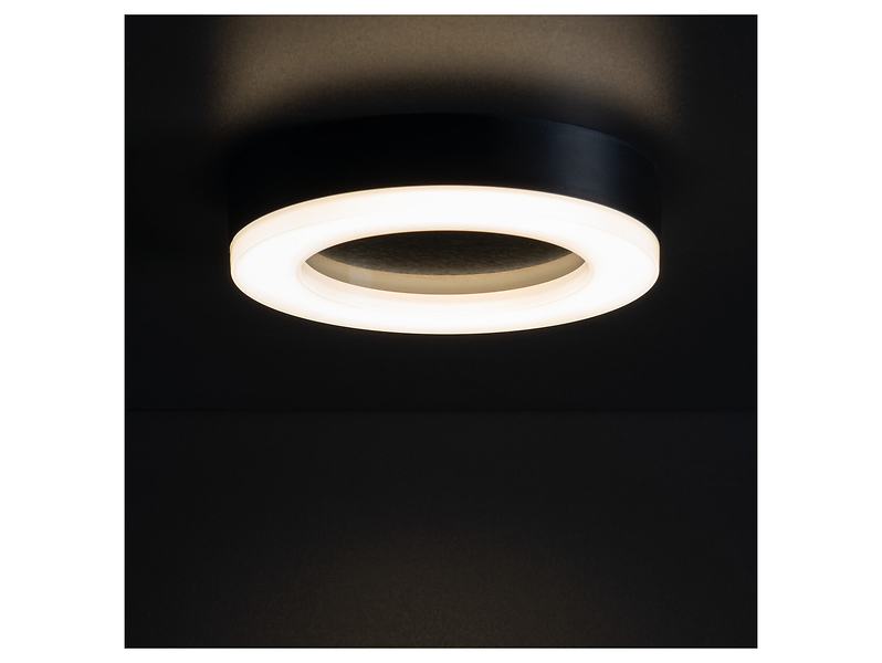 Plafon zewnętrzny Tura LED 32 cm czarno-biały