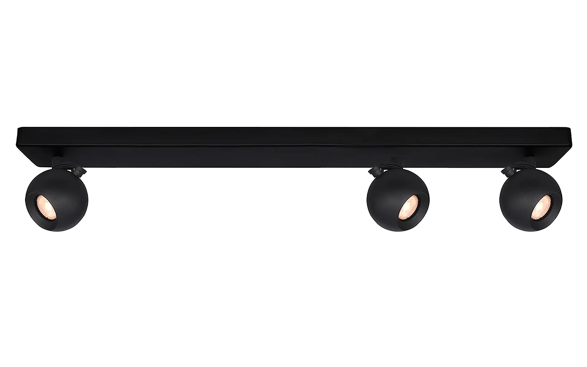 Artdelight spot Bolero - 3 lichts - 68 x 12.7  cm - zwart
