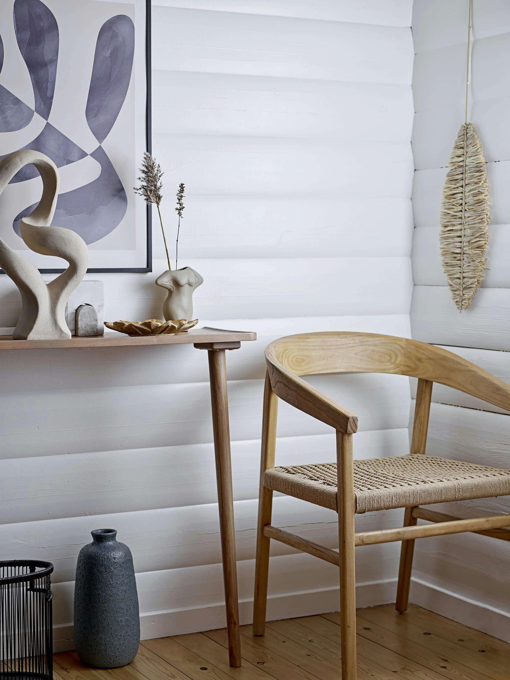 CHUL - Objet décoratif en marbre blanc 17x5x14