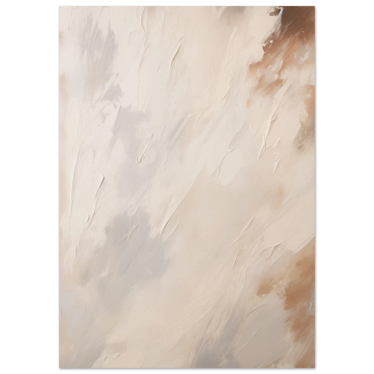 Artfulprints Poster Abstract - Skyfall 3  - A4 21x29.7 cm - Taupe