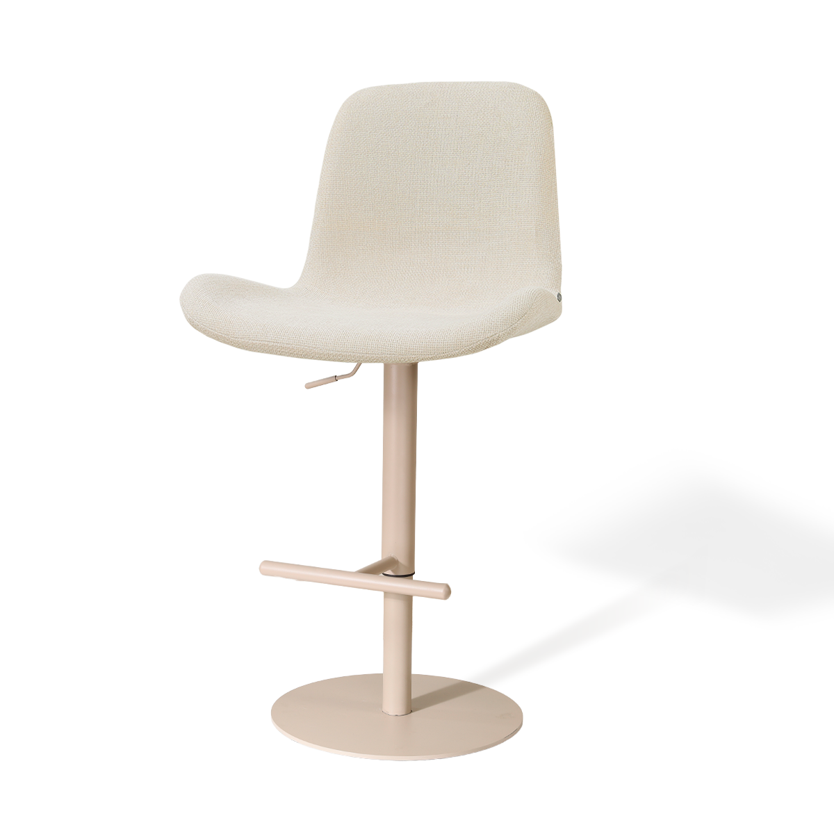 Nolon Niva-Fé tulp barkruk cottonbeige - verstelbaar - beige poten