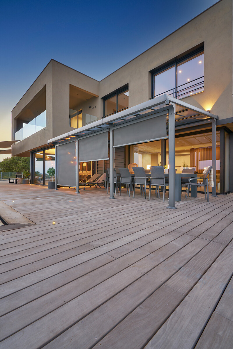 Pérgola ENOLIE graphite em alumínio 3,5x4m