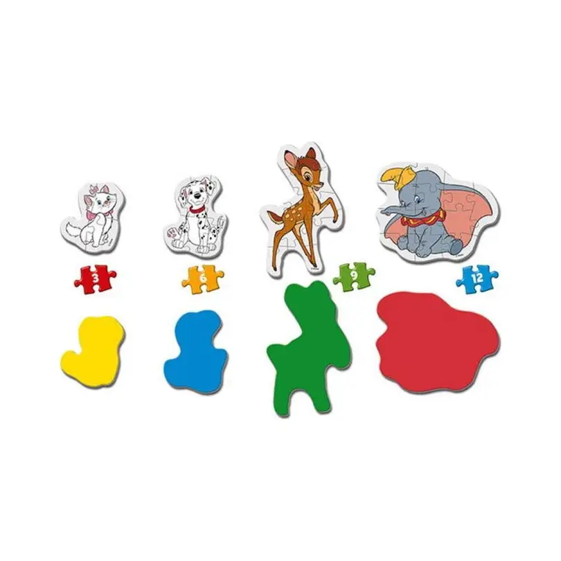 Puzzle 4-teilig Tierfreunde