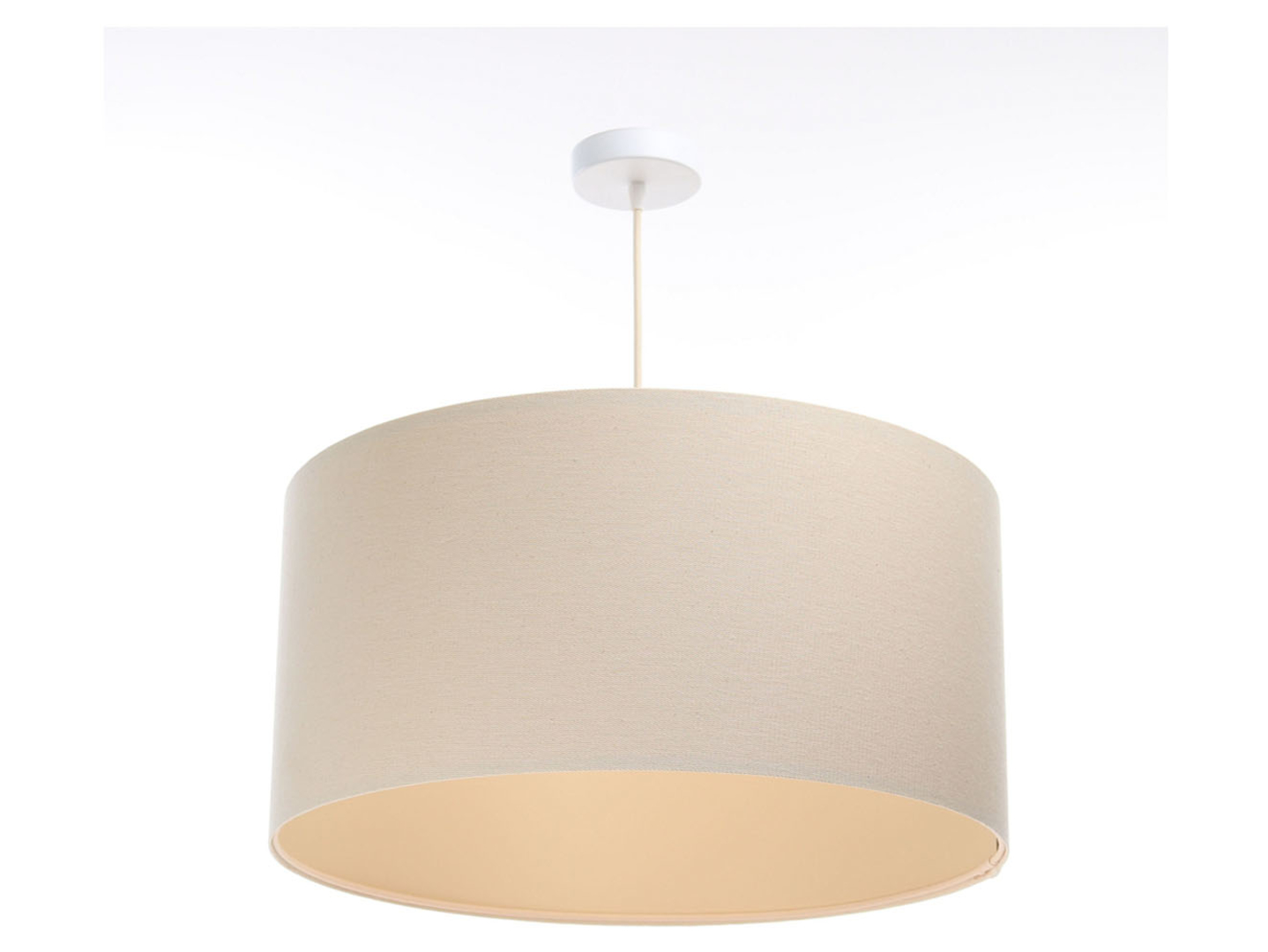 Lampa wisząca Boho 30 cm tkaninowa beżowa