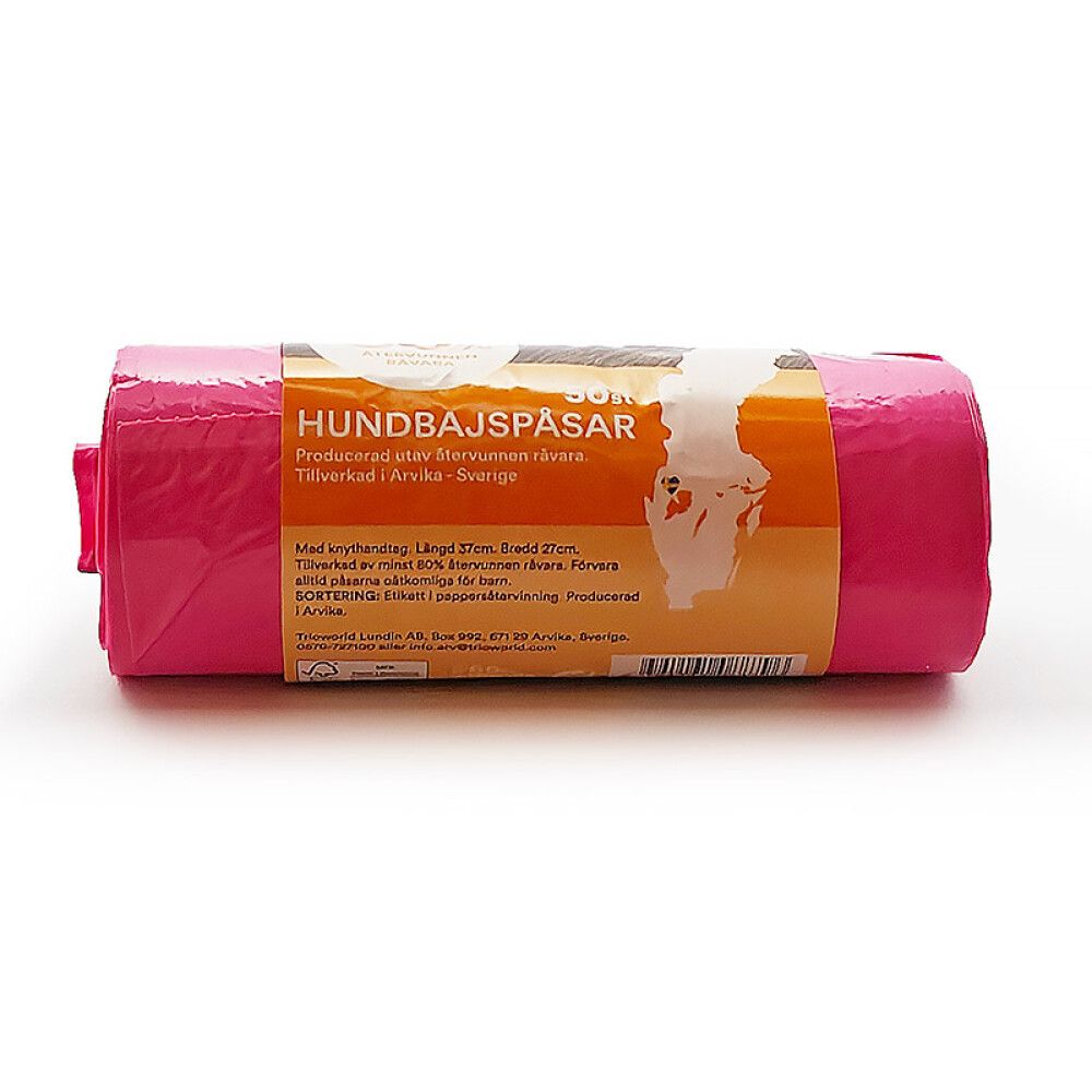 HUNDEPOSER 27X37CM ROSA 50STK