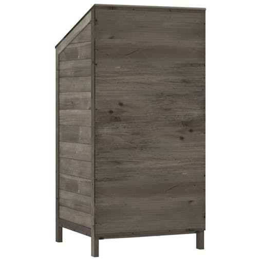 NNEVL Garden Shed Anthracite 55x52x112 cm Solid Wood Fir