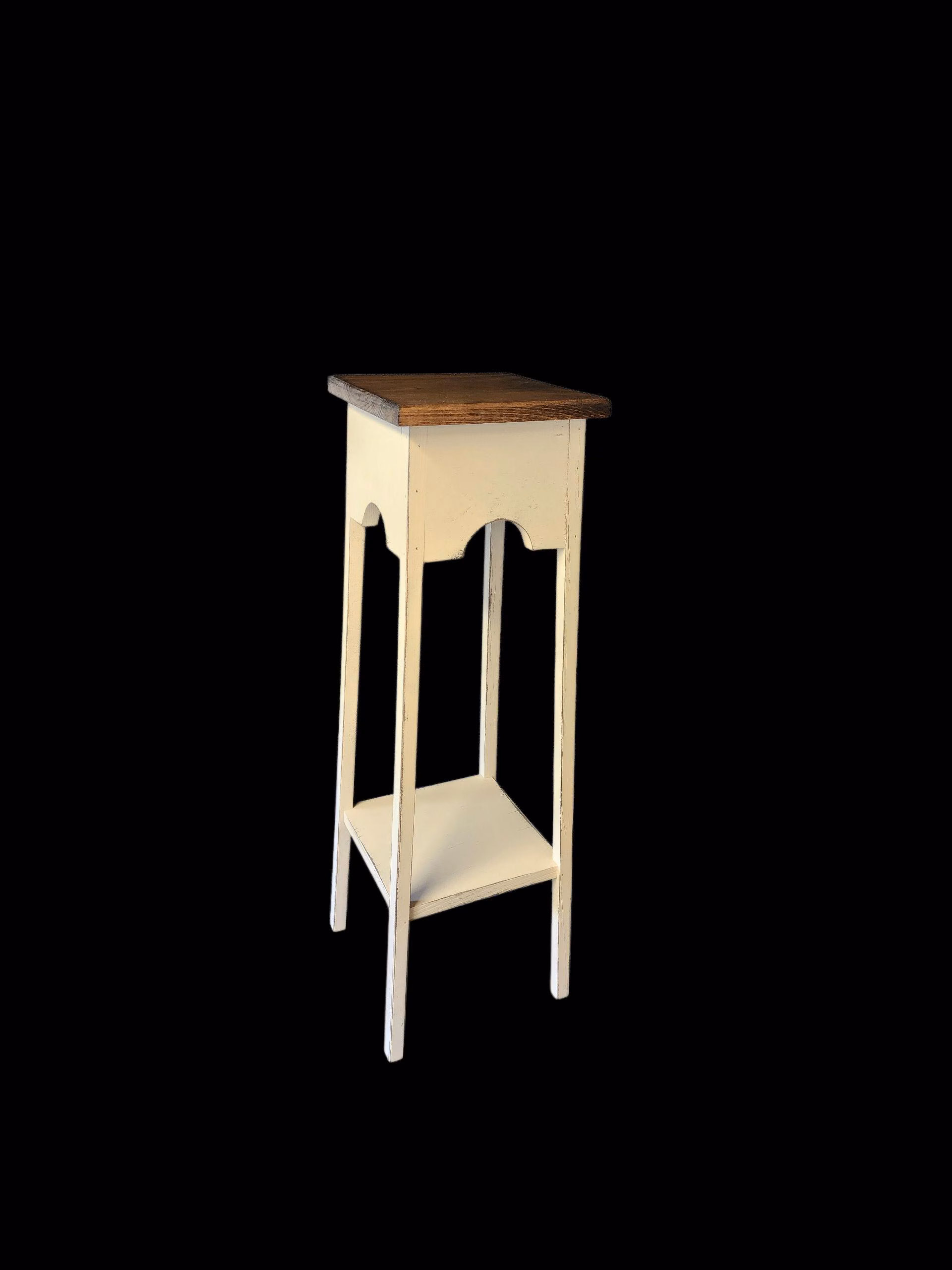 Rustic Plant Stand: Indoor Holder, Primitive Table, Versatile Home Decor Accent