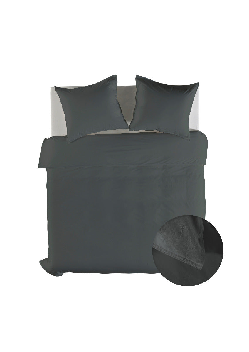 Yellow Dekbedovertrek Gewassen Katoen Suites Nairobi - beluga grey