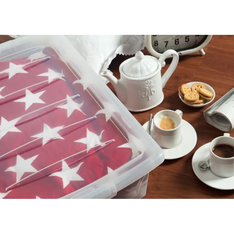 Kis Spinning Opbergbox XL - 56L - transparant