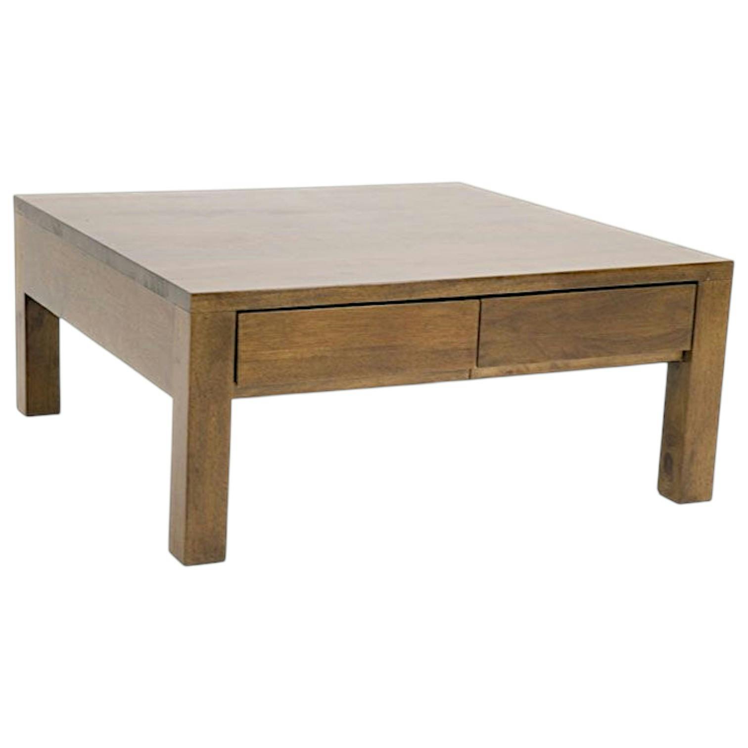 Table basse hévéa 80X80cm OLGA