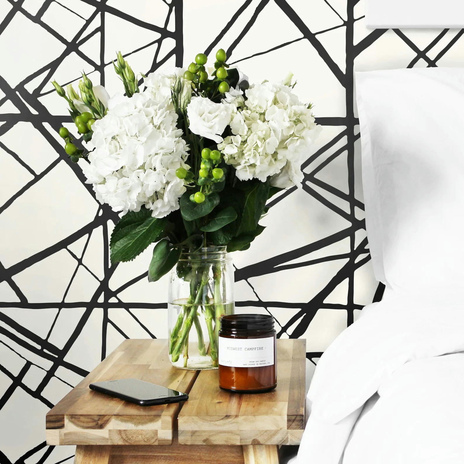 MODERNE - Papier Peint Moderne Rayures Noires 250x200 cm