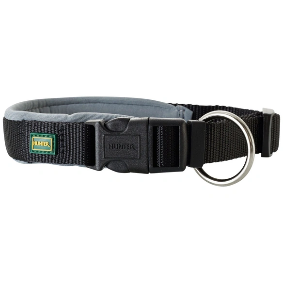Halsung, Gr. XL, schwarz/grau