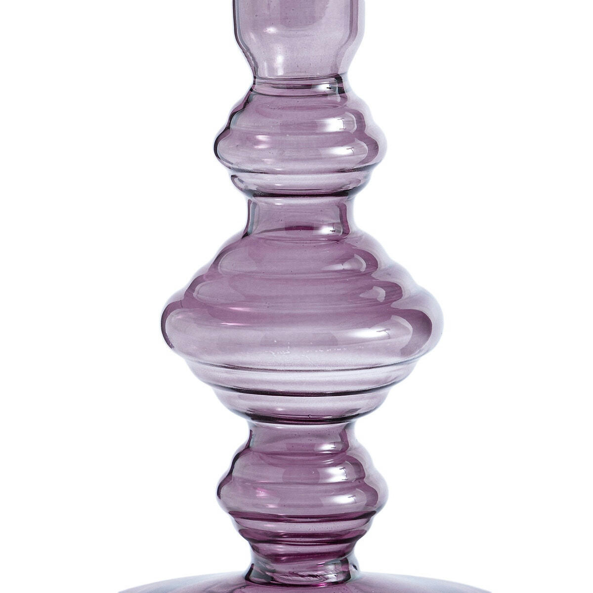Bougeoir en verre H16 cm, Lolita