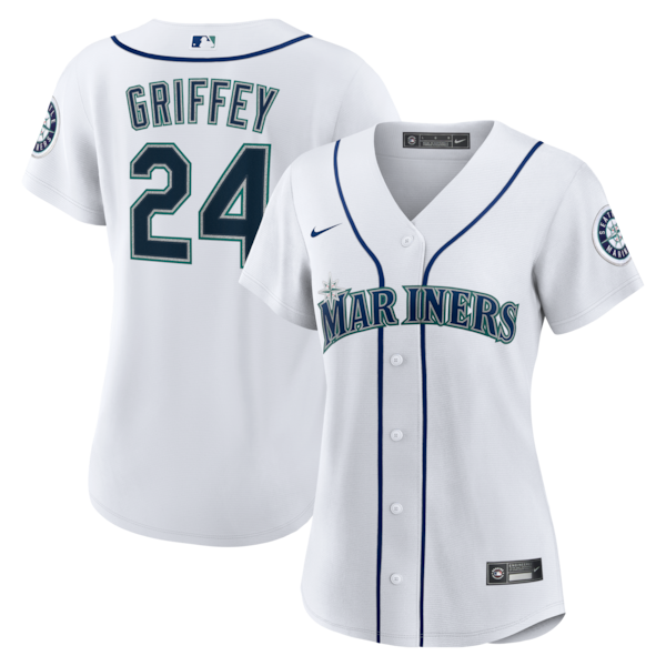 Ken Griffey Jr. Seattle Mariners Nike Women's Home Replica Jersey - White
