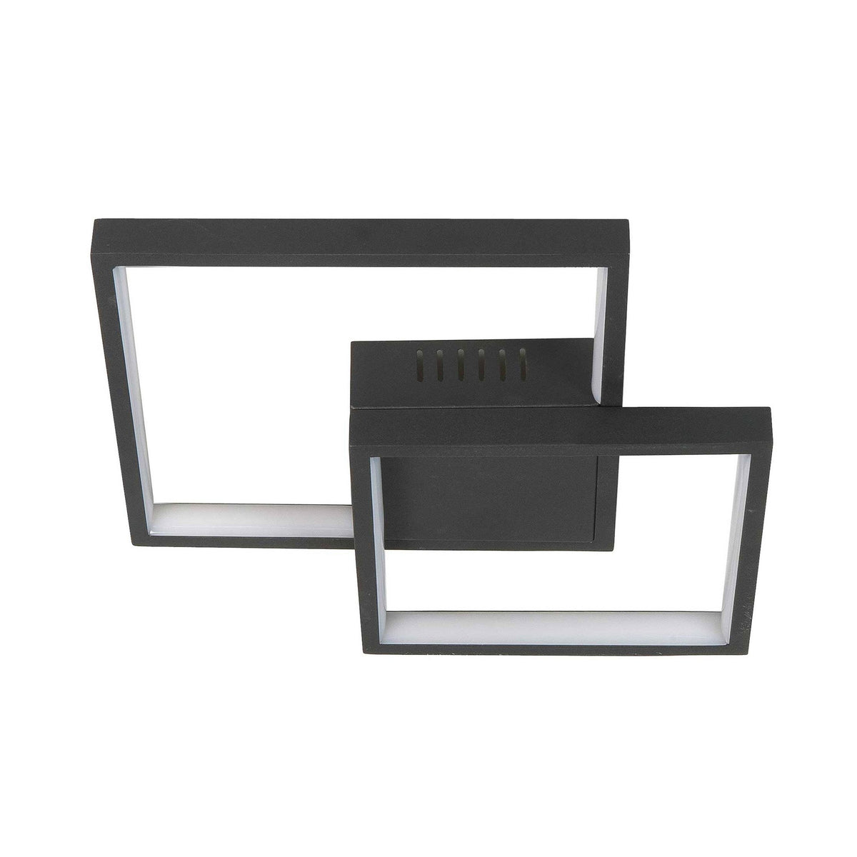Highlight plafondlamp Piazza - 1 lichts - 32 x 6  cm - zwart