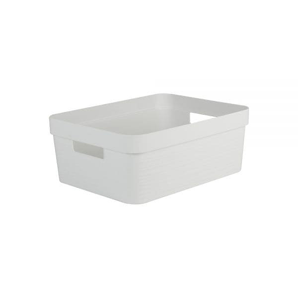 Bac de rangement design 12 litres EDA - Blanc