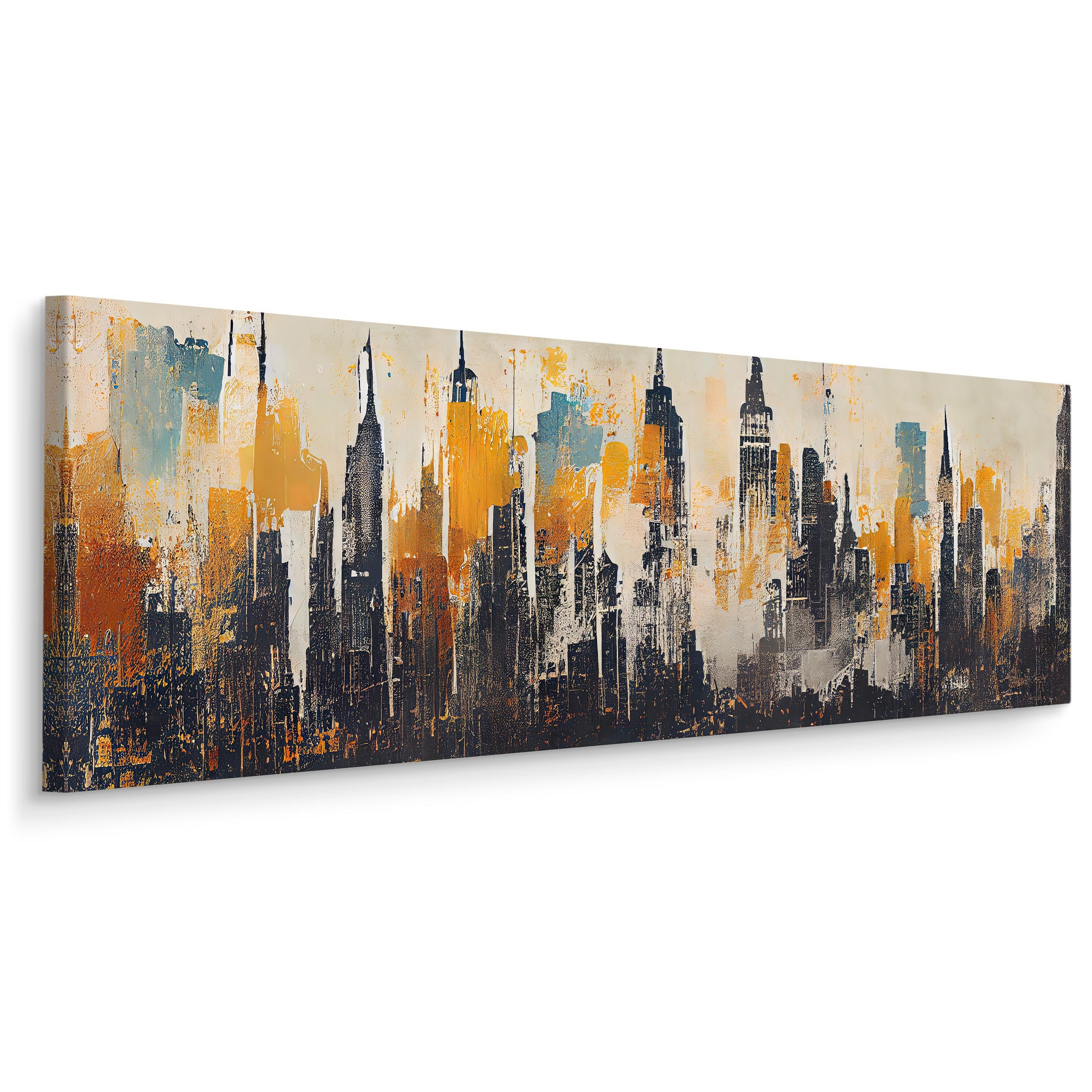 Obraz Panoramiczny Miejska Panorama Jak Malowana 145x45cm