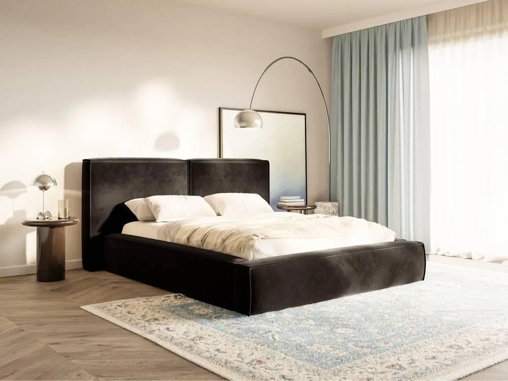Bedframe Willa velvet 200 x 200 cm met opbergruimte