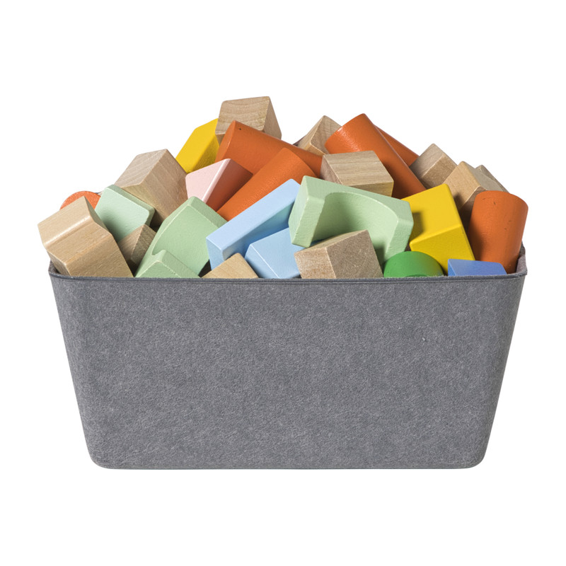 Mand vilt middel - grijs - 11x25x25 cm