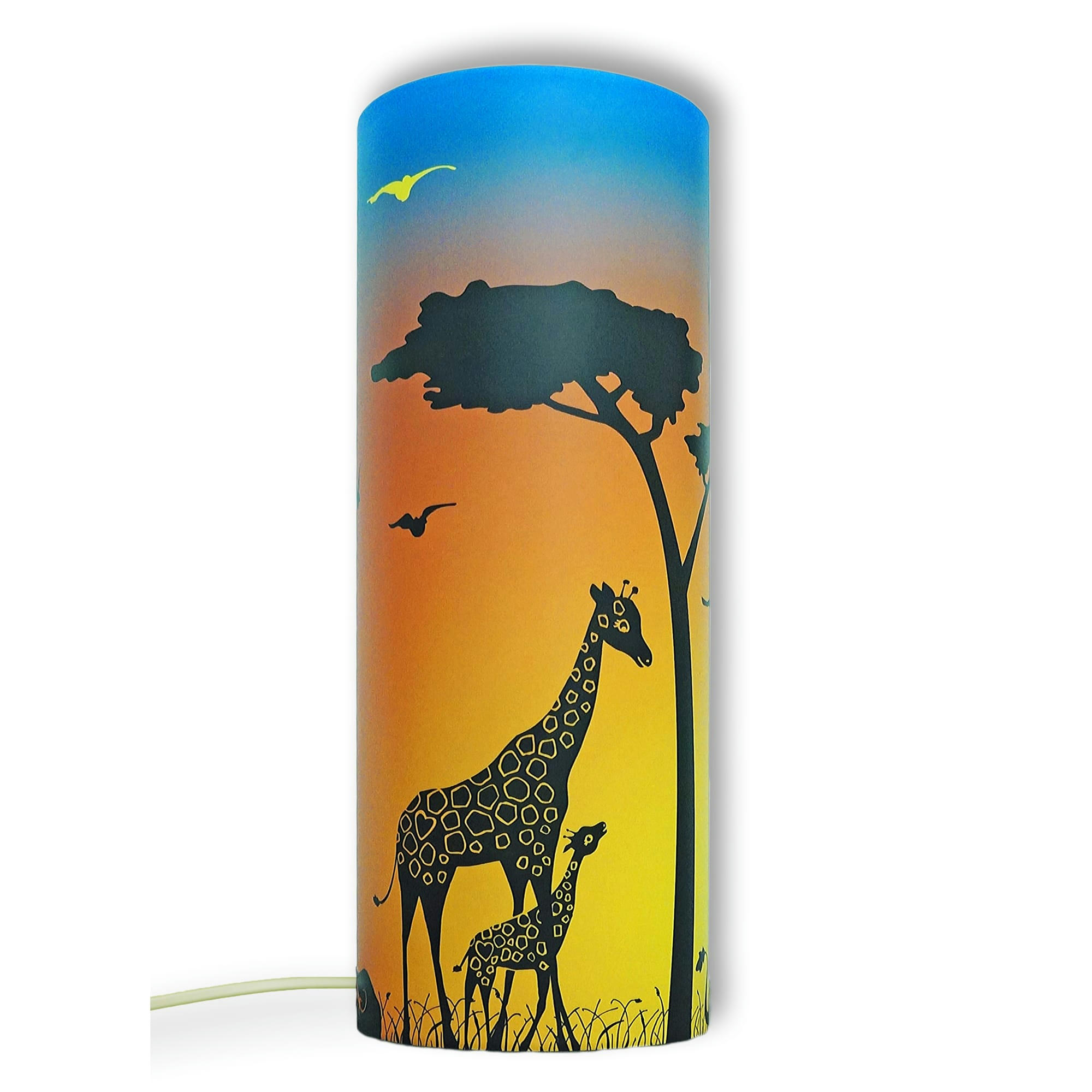 - Lampe à poser Savane Orange 30cm