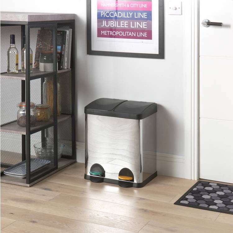 Habitat 30 Litre Twin Compartment Recycling Bin