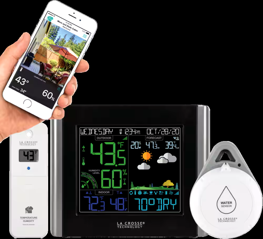 La Crosse Wi-Fi Weather Station Thermometer with Leak Detection