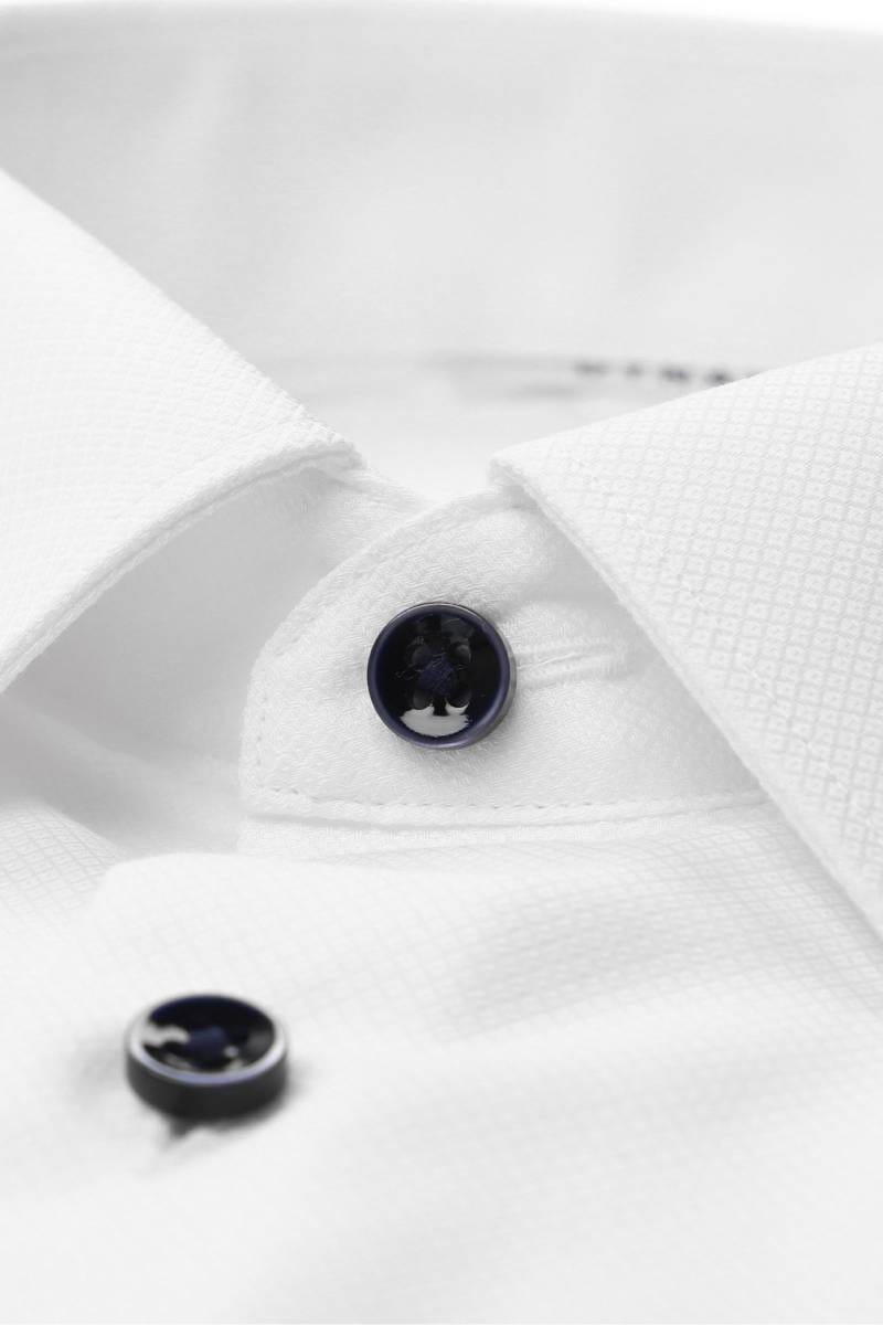 ETERNA Super Slim Dynamic Cotton Hemd weiss, Strukturiert