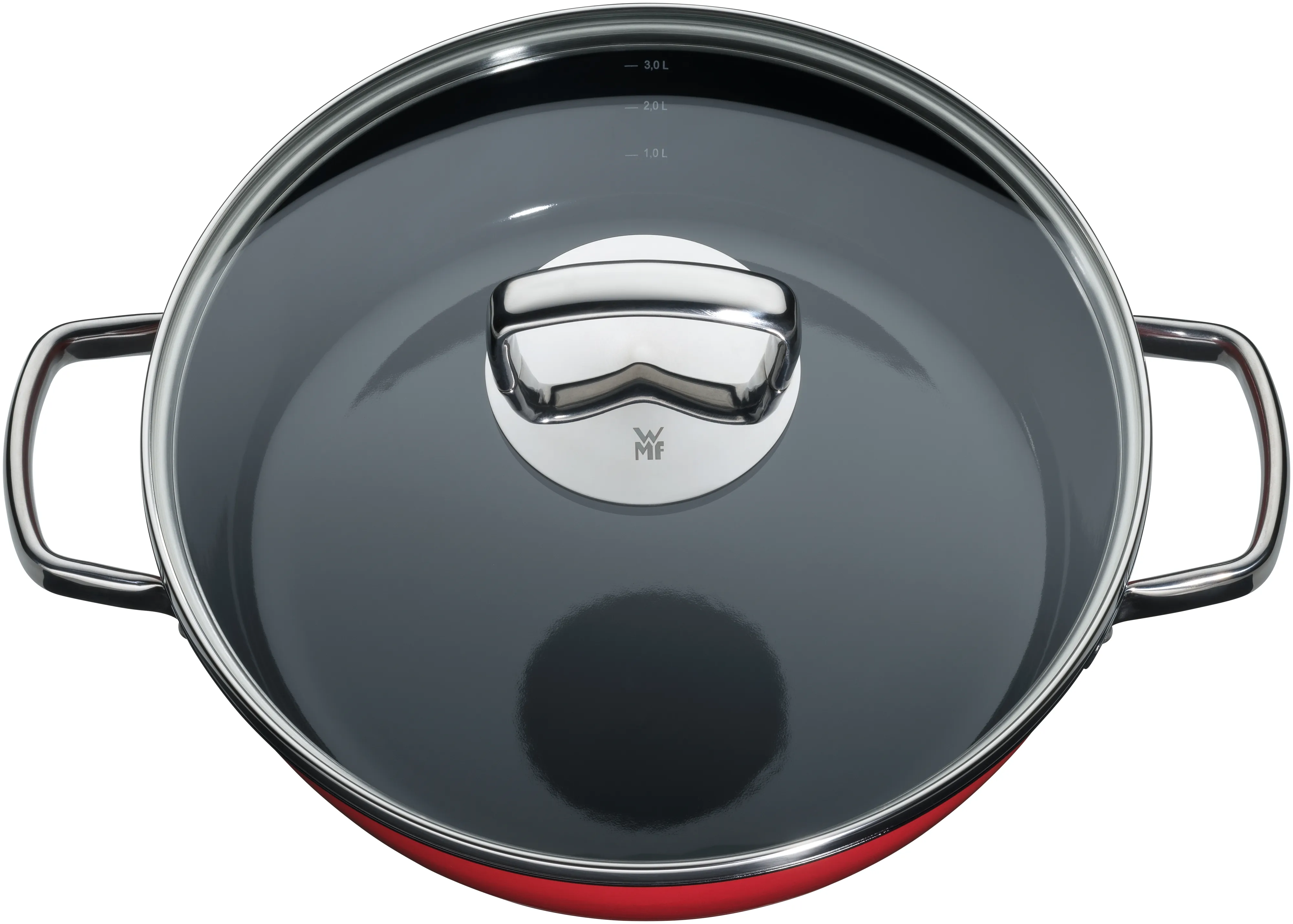 WMF Fusiontec Mineral Roasting Pan 28cm Red with lid