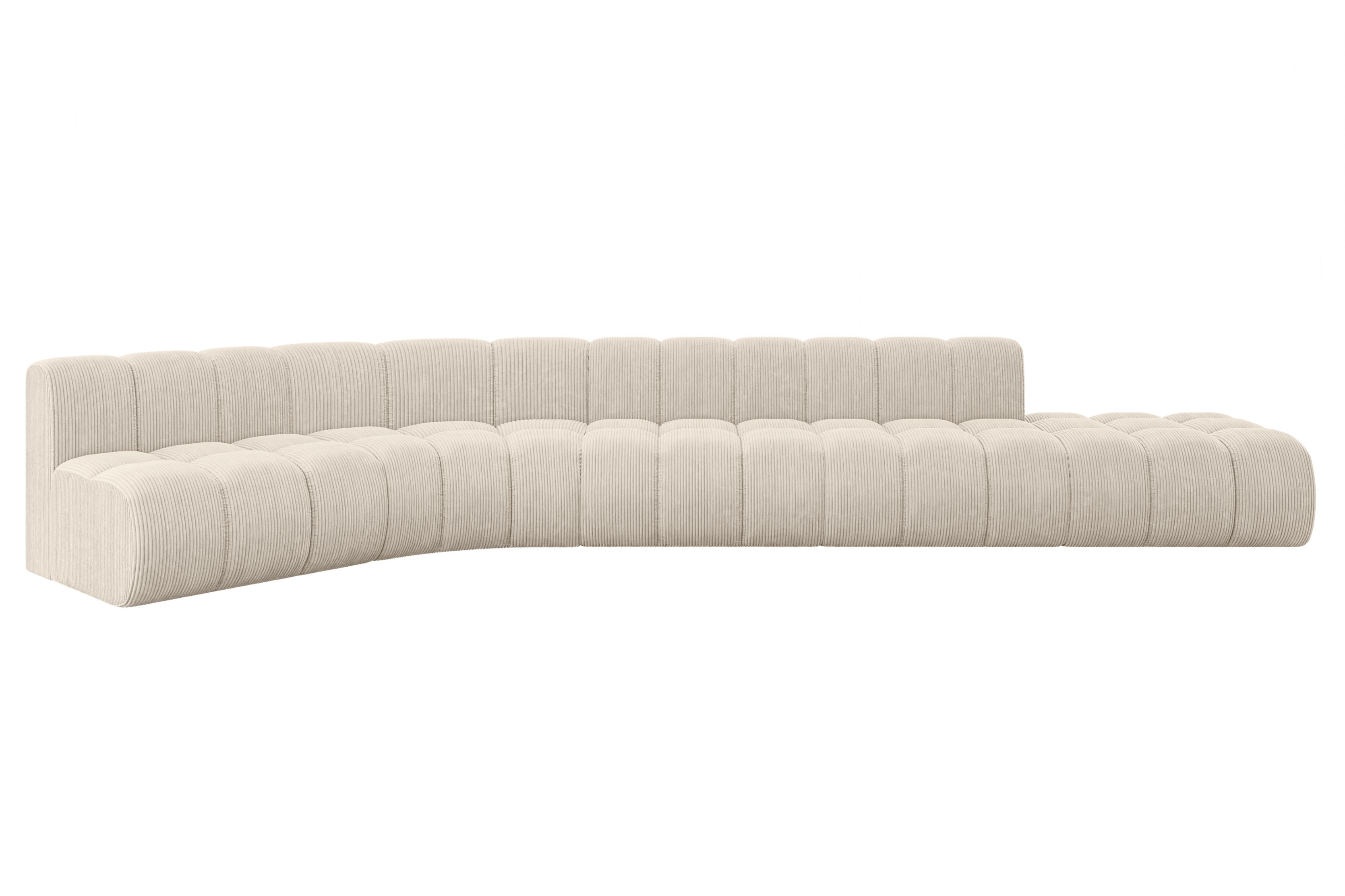 Narożnik lewostronny modułowy Brilo-L2 - 471x174x70 cm Beżowy