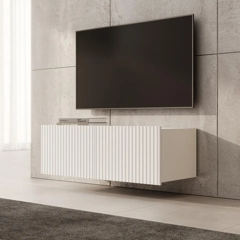 Meubella - TV-Meubel Kenderes - Wit - 100 cm