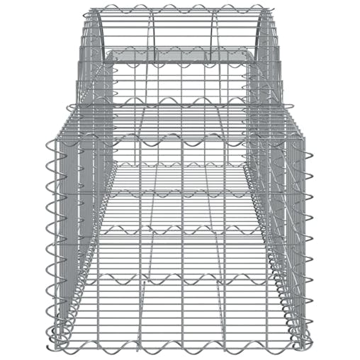 NNEVL Arched Gabion Baskets 3 pcs 200x50x40/60 cm Galvanised Iron