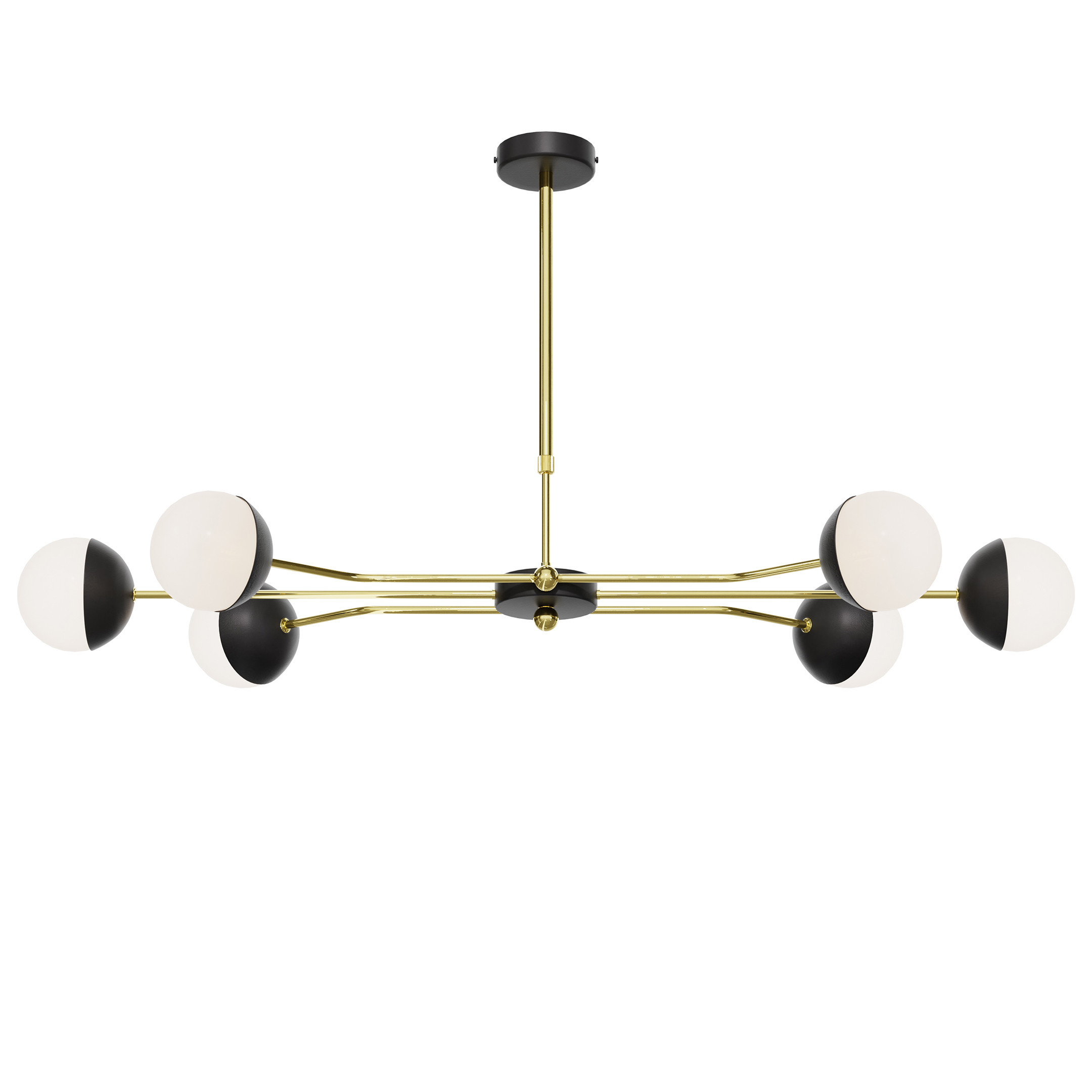 Lampa sufitowa TRENTOczarno-złota 6xG9x14W IP20 Jupiter