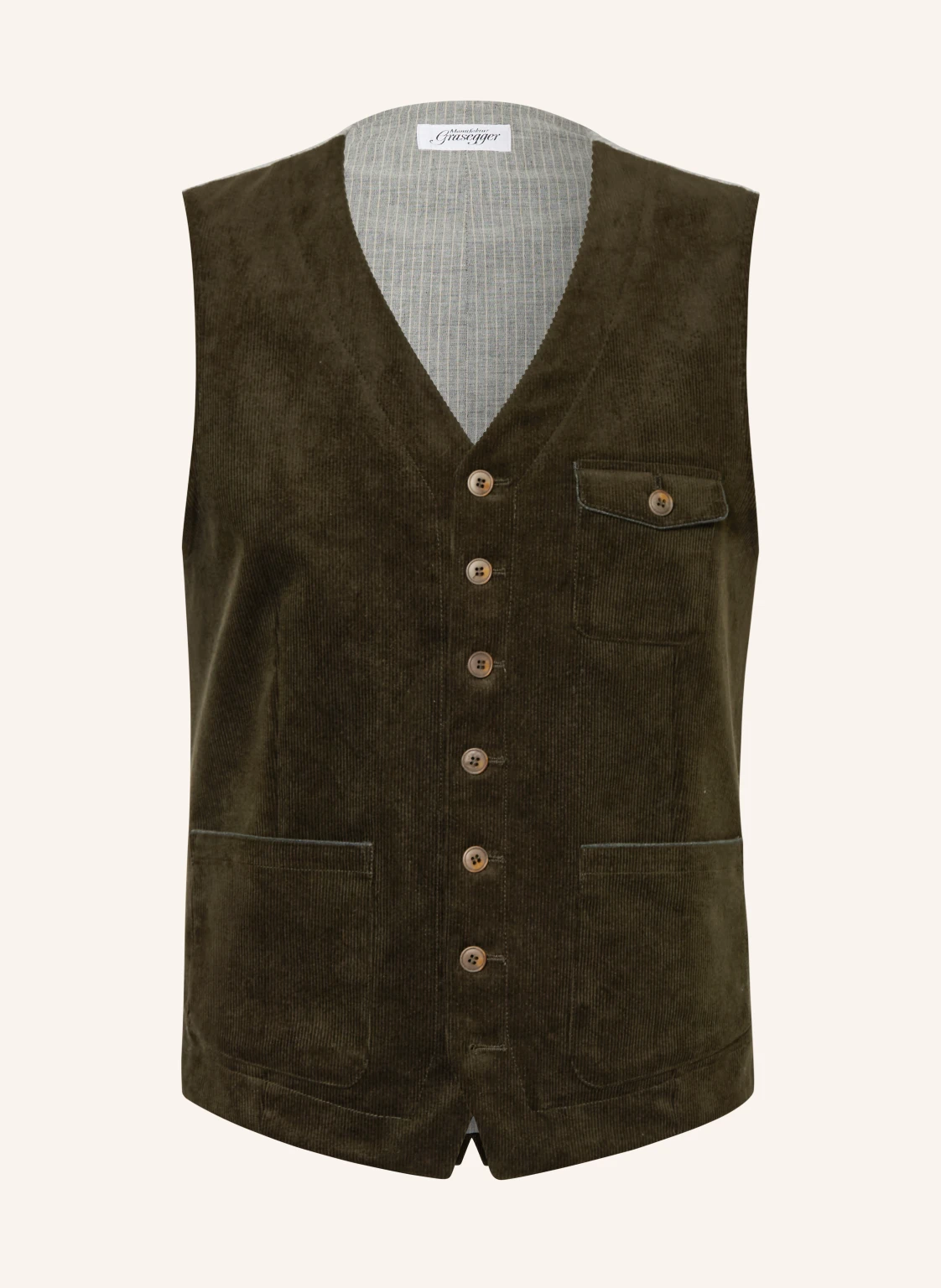 Grasegger Anzugweste WUM Slim Fit aus Cord